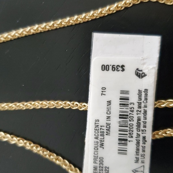 LUCKY BRAND GOLD-TONE ANIMAL-PRINT PONY HAIR DISC ADJUSTABLE PENDANT NEC… - Picture 7 of 7